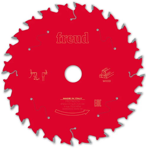 Tarcza do cięcia drewna wzdłuż włókien 165x1,7/1,3x20mm Z24 Freud FR07W001H