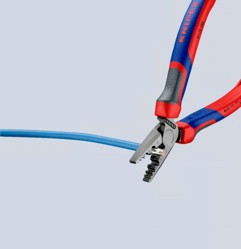 Szczypce do zagniatania tulejek kablowych Knipex 9772180