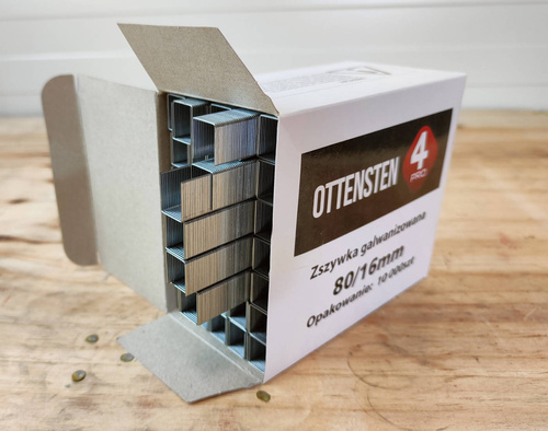 Zestaw 10000 szt. zszywek tapicerskich 80/12mm, galwanizowanych 4PRO ZTA8012G