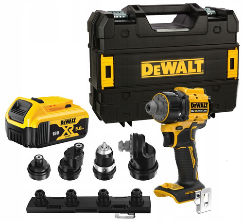 Wkrętarka Dewalt DCD803 z wymiennymi głowicami, akumulatorem i walizką