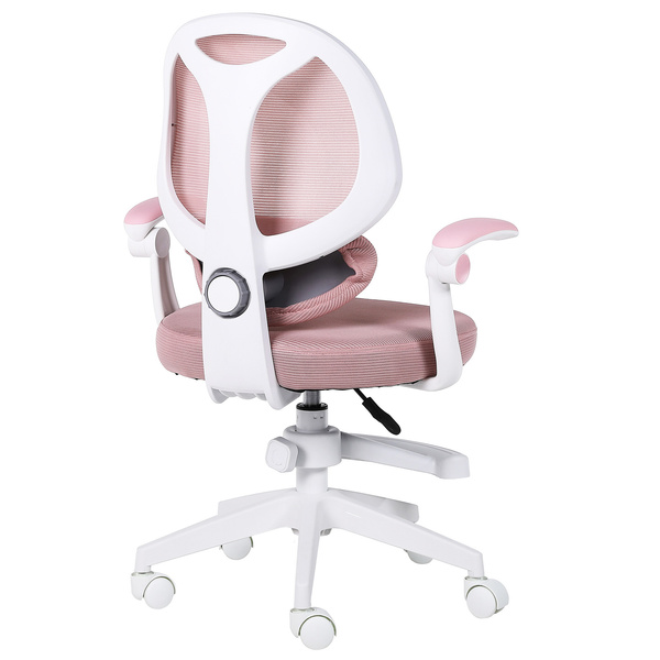 Fotel obrotowy Belivio VIVO różowy WER89084-outlet