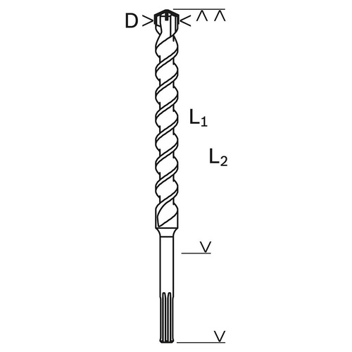 Wiertło SDS-Max M4 14 x 540 mm 2608833962 Bosch