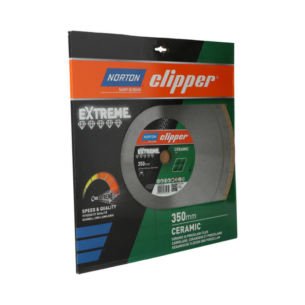 Tarcza diamentowa Norton Clipper Extreme Ceramic Soft 350x25,4 H9,5 70184602484