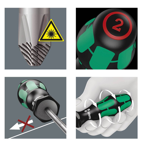 Zestaw wkrętaków Wera Kraftform Lasertip 334/6 (05105650001)