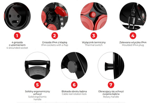 Przedłużacz bębnowy KEL Extrem W-100024