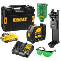 Akumulatorowy laser samopoziomujący DCE088D1G DeWalt + akumulator + ładowarka + walizka