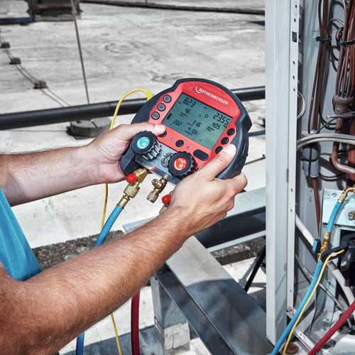 Manometr cyfrowy Rothenberger ROCOOL 600 2 termometry i REDBOX