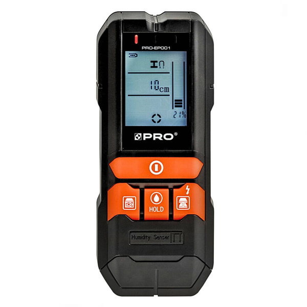  Detektor ścienny 4w1 z wilgotnościomierzem PRO-EP001