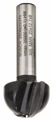 Frez promieniowy wypukły, 8 mm, R1 10 mm, D 20 mm, L 12,4 mm, G 46 mm Bosch 2608628370