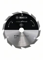 Ostrze do piły tarczowej bezprzewodowej Standard for Wood 160 x 1,5 / 1 x 20 T12 Bosch 2608837675
