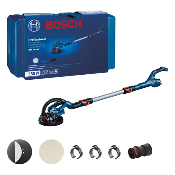 Szlifierka do gipsu Bosch GTR 550 z odkurzaczem Bosch GAS 35 L AFC