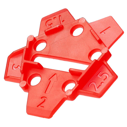 Podkładki pod kliny z dystansem pięcioramiennym Nova TLS Unicross Sendi 01961204314 (50 el.)