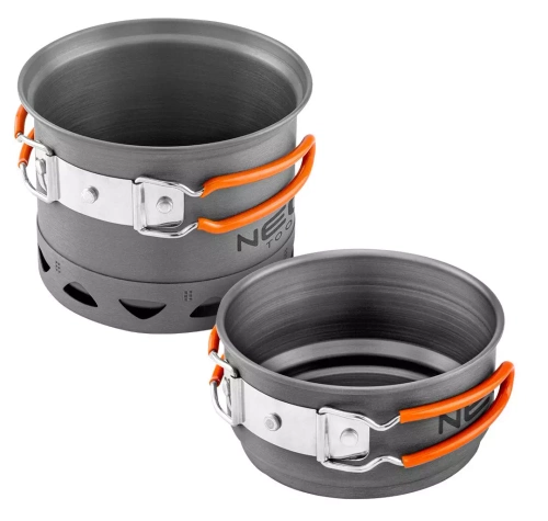 Garnki turystyczne z radiatorem NEO Tools 63-144