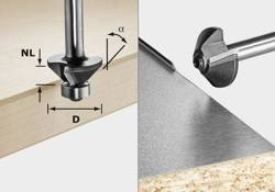 Frez do fazowania  S8 HW 30° D25-KL OFK Festool 499800