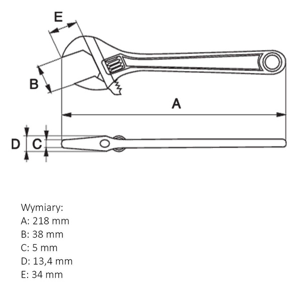 Klucz nastawny Bahco 9031