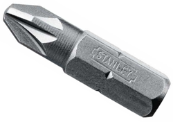 Końcówka PZ2 krótka 1/4" (25 szt.) Stanley 1-68-949