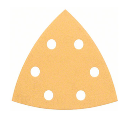 Papier ścierny Bosch C470 - do szlifierek mimośrodowych z trójkątną stopą, gradacja P240, zestaw 5 sztuk