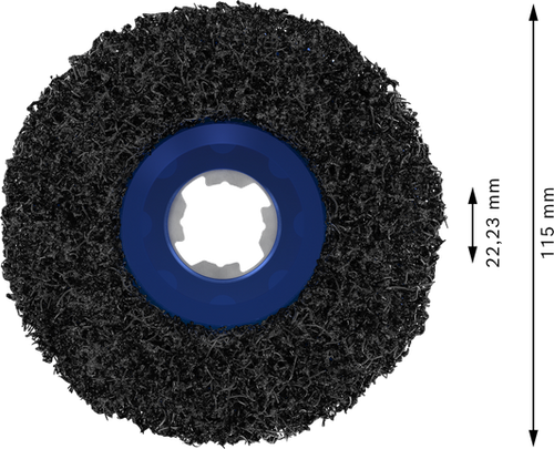 Włókninowa tarcza czyszcząca Bosch PRO N377, 115 mm, 22,23 mm, X-Lock 2608621832