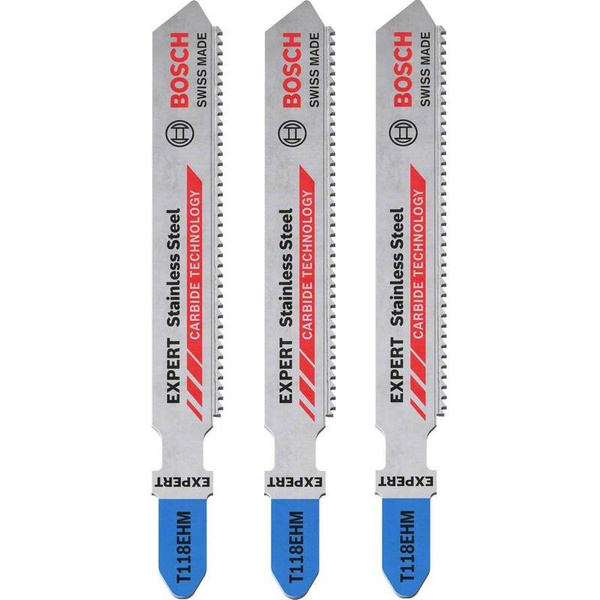 Brzeszczot do wyrzynarek Bosch EXPERT Stainless Steel T 118 EHM 3szt.