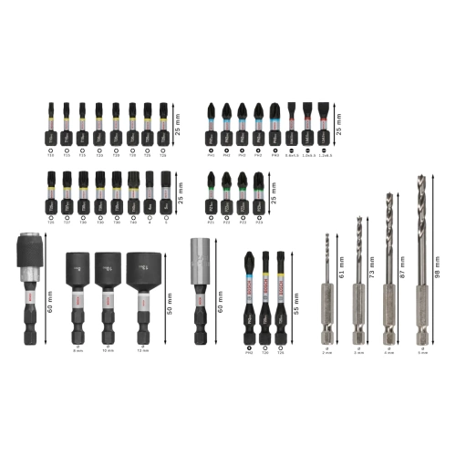 Zestaw bitów i wierteł Bosch 2608521U87