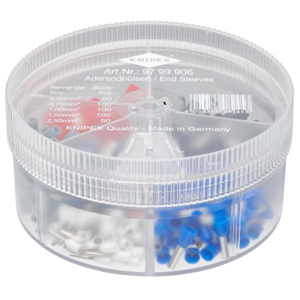 Zestaw tulejek kablowych Knipex 9799906 400 szt.
