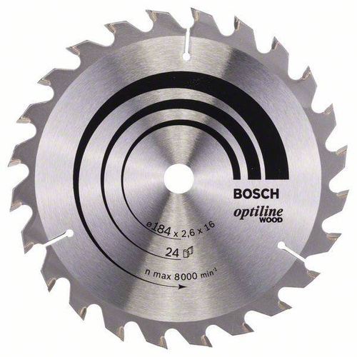 Tarcza pilarska Optiline Wood 184x16 Bosch 2608640817