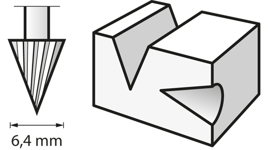 Frez szybkotnący 6,4 mm Dremel 26150125JA