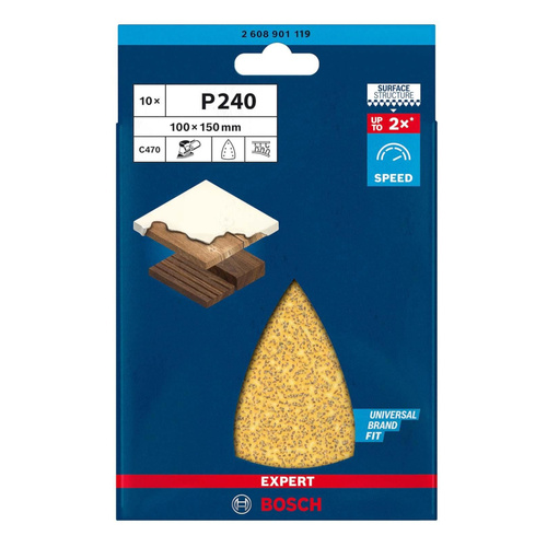 Papier ścierny Bosch EXPERT C470 100 x 150 mm, G 240, 2608901119 10 szt.