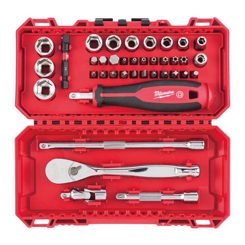 Zestaw nasadek z grzechotką 1/4“ Milwaukee 4932498381 38szt