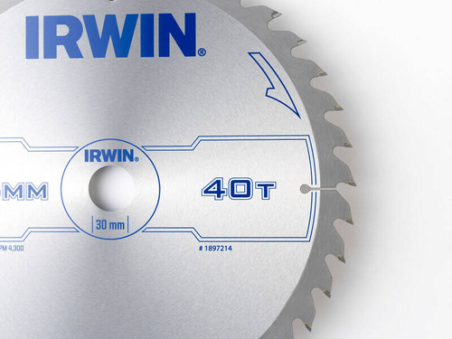 Tarcza do cięcia do drewna 315x30 mm 40T Irwin 1897214