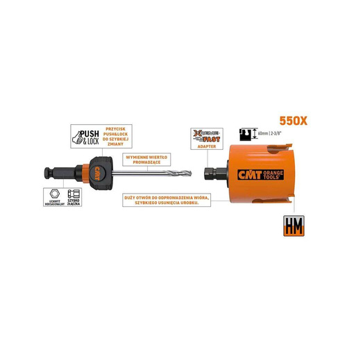 Otwornica uniwersalna CMT 550-168X