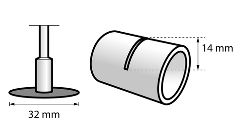 Zestaw 5 szt. tarcz cięcia, 32 mm Dremel 2615054032