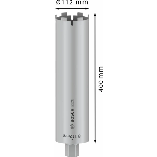 Koronka diamentowa 112x400x6 1 1/4" Bosch Best for Universal 2608601409