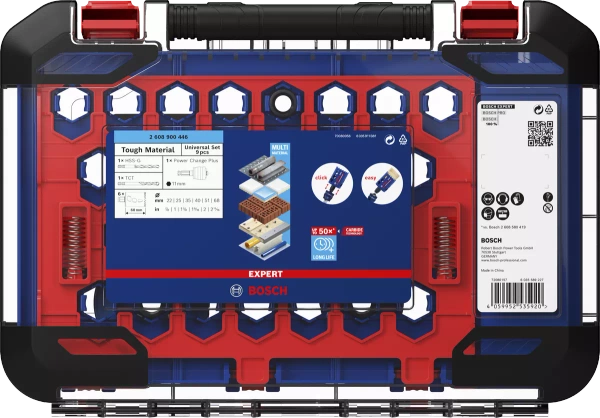 Zestaw pił otwornic Bosch EXPERT Tough Material 20-76 mm, 14 szt. 2608900448