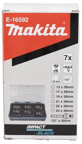Zestaw nasadek udarowych Impact Black Makita E-16592