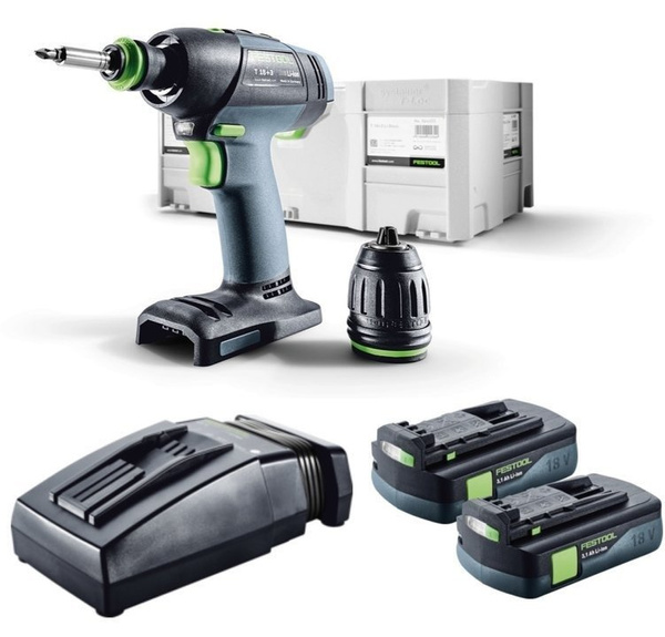 Wiertarko-wkrętarka T 18+3 Li 3,1-Compact Festool 574908
