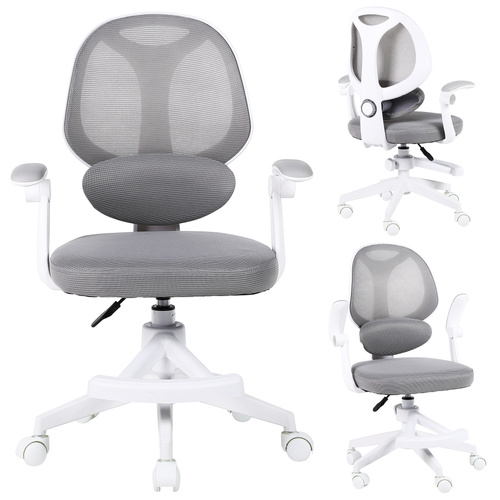 Fotel obrotowy Belivio VIVO szary