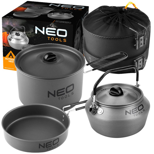 Naczynia turystyczne 3 w 1 NEO Tools 63-145