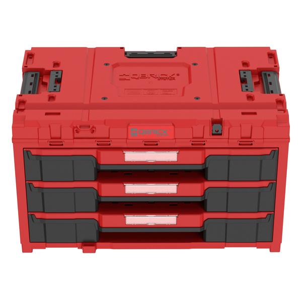 Skrzynka narzędziowa z szufladami Qbrick ONE Drawer3 Red SKRQONED3CZEPG001