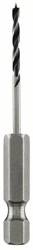 Wiertła spiralne do drewna HSS, z chwytem sześciokątnym 1/4"D = 2,0 mm; L = 67 mm Bosch 2609255146