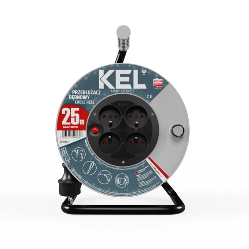 Przedłużacz bębnowy KEL PB-CR/S/25M/3X1/H05VV-F