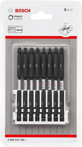 Zestaw 8 szt. bitów PH, PZ, TX Bosch Impact Control 2608522346