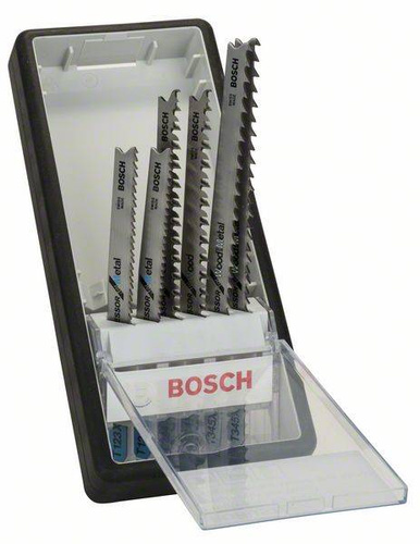 6-elem. zestaw brzeszczotów do wyrzynarki Robust Line Wood and Metal Progressor (uchwyt T) Bosch 2607010531