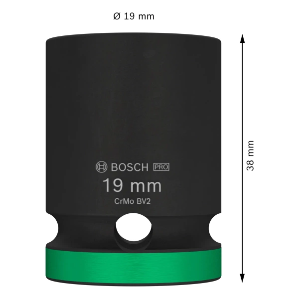 Nasadka udarowa 1/2" Bosch 2608003050 rozmiar 19 mm
