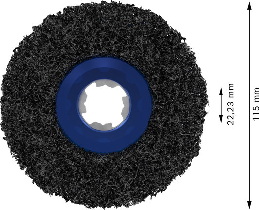 Włókninowa tarcza czyszcząca Bosch PRO N377, 115 mm, 22,23 mm, X-Lock 2608621832