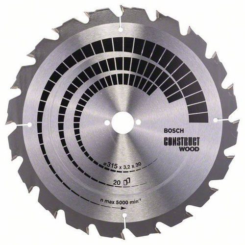 Tarcza pilarska Construct Wood 315x30 Bosch 2608640691