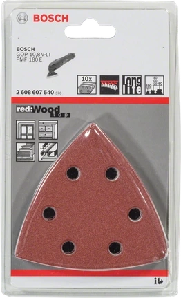 Zestaw 10 szt. papierów ściernych Bosch 2608607540