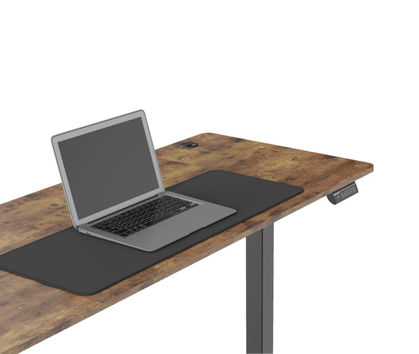 Biurko elektryczne 140x60 cm Zyonix FLUX Black Rustical Oak