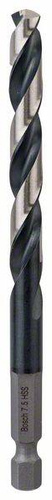 Wiertło spiralne HSS 7,5 mm, z chwytem sześciokątnym Bosch 2608577128