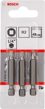 Zestaw 3 szt. bitów R2 Bosch Extra Hart 2608521115